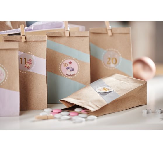 Set calendrier de l'Avent VBS « Pastel » 