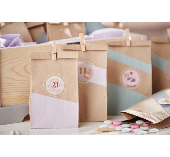 Set calendrier de l'Avent VBS « Pastel » 