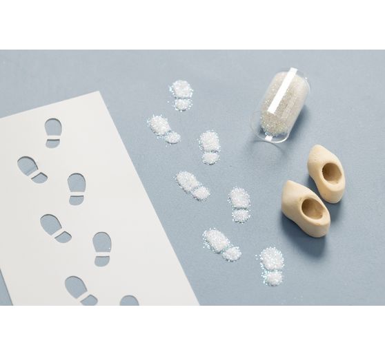 Mini Bastelset Wichteltür "Fußabdrücke"