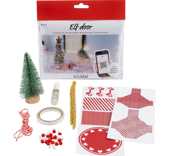Mini-kit créatif porte de lutin « Sapin de Noël » 