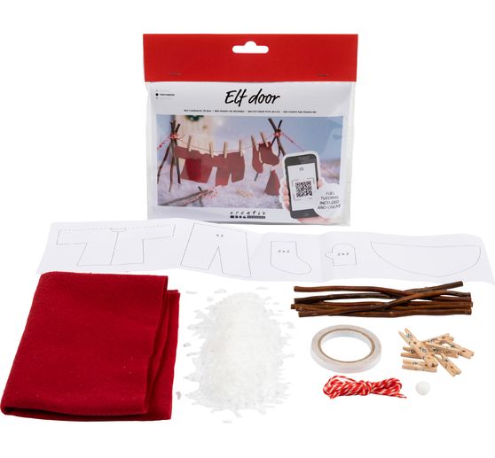 Mini-kit créatif porte de lutin « Linge »