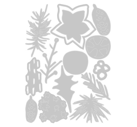 Sizzix Thinlits punching template "Modern Festive by Tim Holtz"