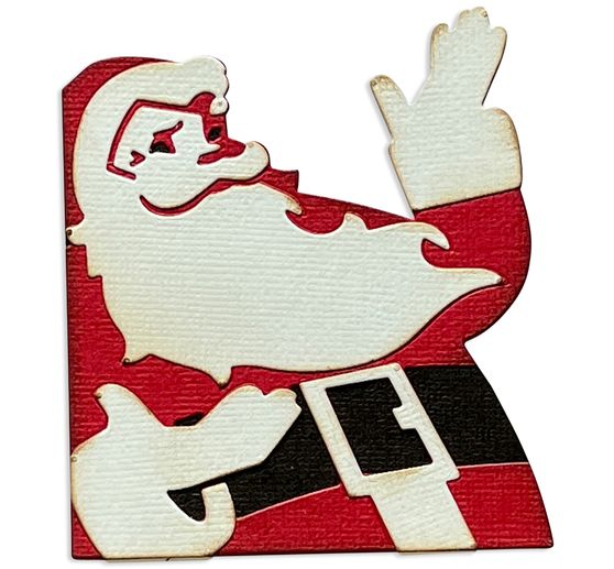 Gabarit d'estampe Sizzix Thinlits « Retro Santa by Tim Holtz » 