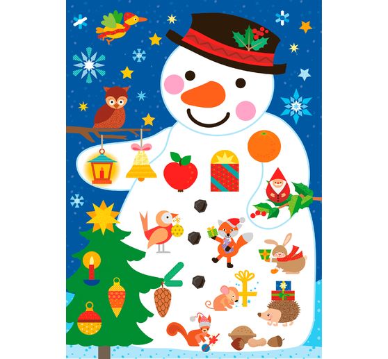 Livre « Das Adventskalender-Verbastelbuch für die Allerkleinsten. Schneiden und Kleben. Schneemann. Mit Schere » 