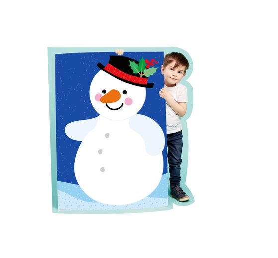 Livre « Das Adventskalender-Verbastelbuch für die Allerkleinsten. Schneiden und Kleben. Schneemann. Mit Schere » 