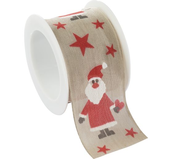 Printed ribbon "Happy Santa"