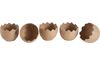 VBS Egg shells, 5 pieces, Ø 6 cm