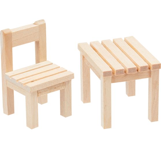 Set miniature « Table & chaise »