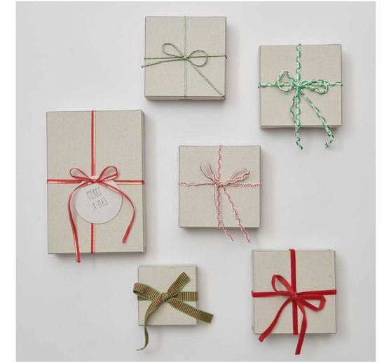 Rico Design Bänder-Set "Lucky dip", Rot-Grün
