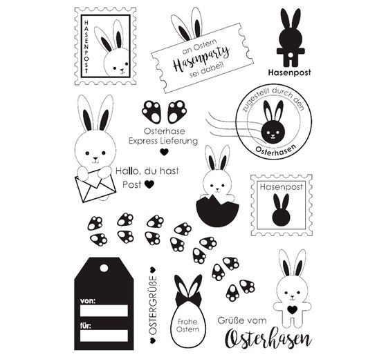 VBS Silicone stamp "Hasenpost" 