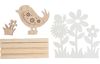 VBS Wooden building kit with metal flowers "Bird"