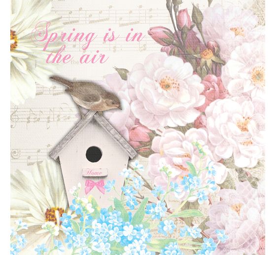 Napkin "Romantic Birdhouse"