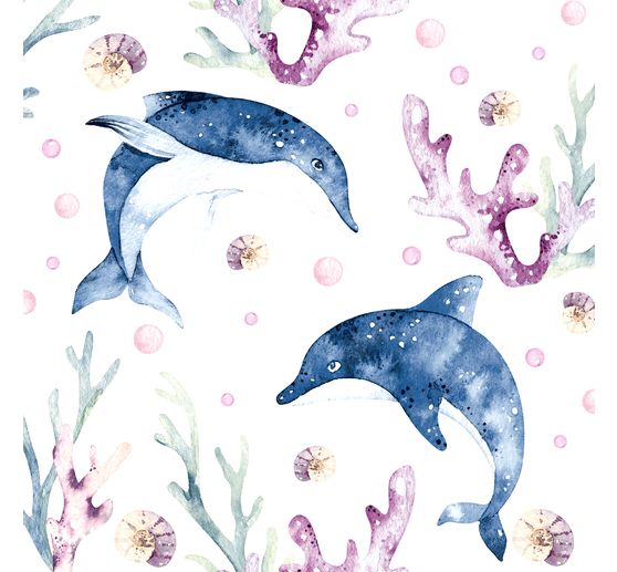 Napkin "Playing dolphins"
