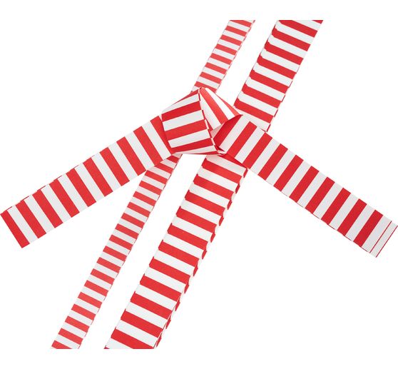 Bandes de papier « Stripes », rouge/blanc