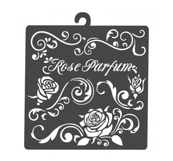 Stencil "Rose perfume"