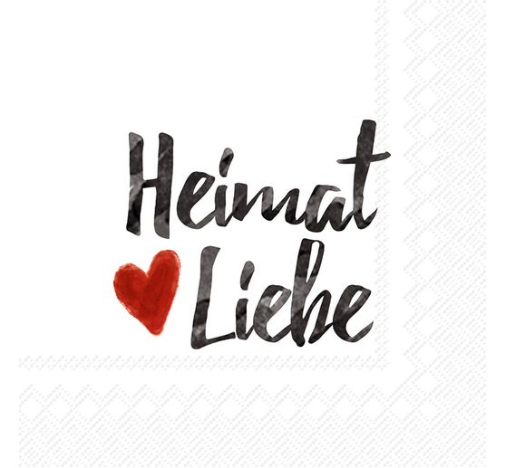 Serviette « Heimatliebe »