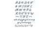 Gabarit d’estampe Sizzix Thinlits « Scripted Alphabet »