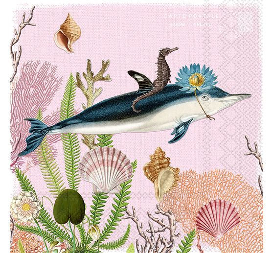 Serviette « Miss Dolphin »