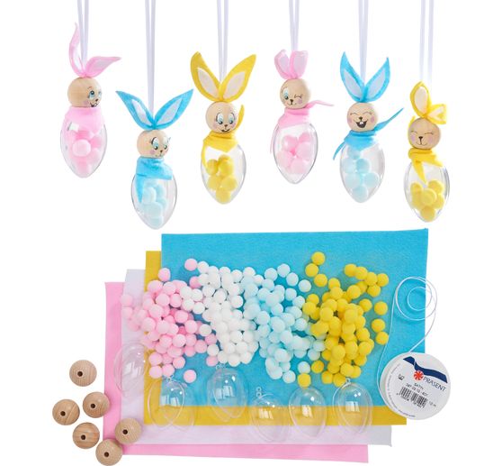 Kit créatif VBS « Lapins œufs en acrylique »