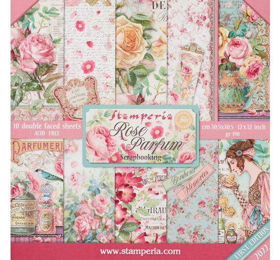 Scrapbook block "Rose Perfum"