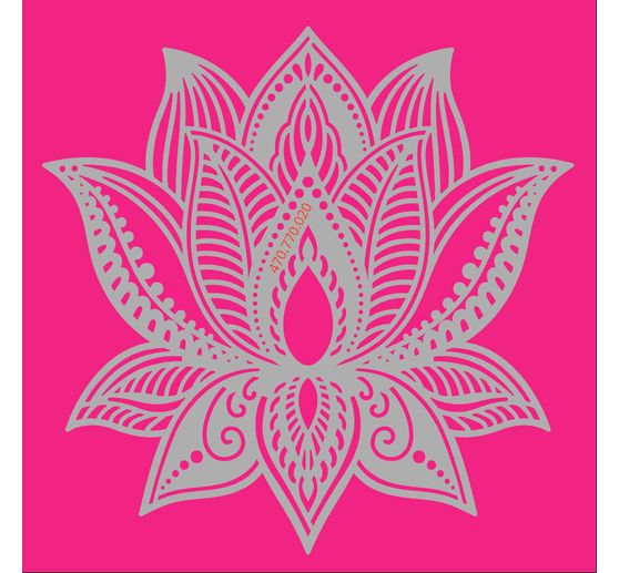 Stencil "Lotus flower", 15x15cm