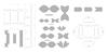 VBS Stencils set "Boxes with bow"