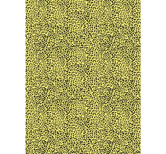 Papier Décopatch fluorescent « Yellow Leoprint »
