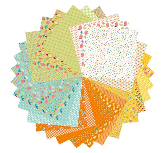 Folding paper assortment "Spring"