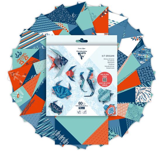 Folding paper assortment "Sea animals"
