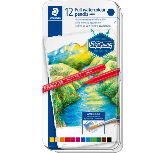 Crayons de couleur aquarellables STAEDTLER « Watercolour pure colour »