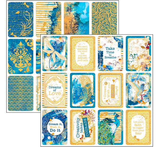 Scrapbook paper "Indigo"