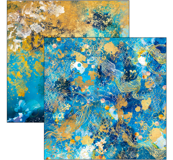 Scrapbook paper "Indigo"