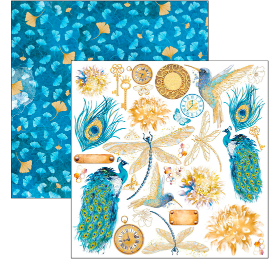 Scrapbook paper "Indigo"