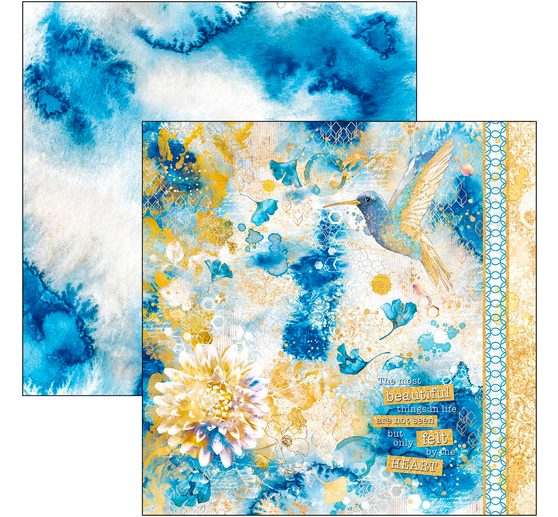Scrapbook paper "Indigo"