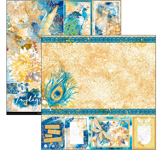 Scrapbook paper "Indigo"