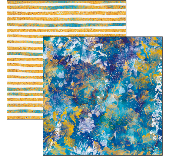 Scrapbook paper "Indigo"