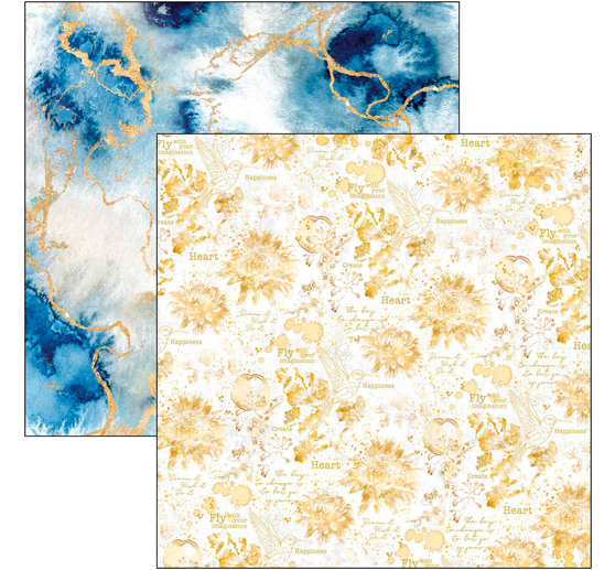 Scrapbook paper "Indigo"