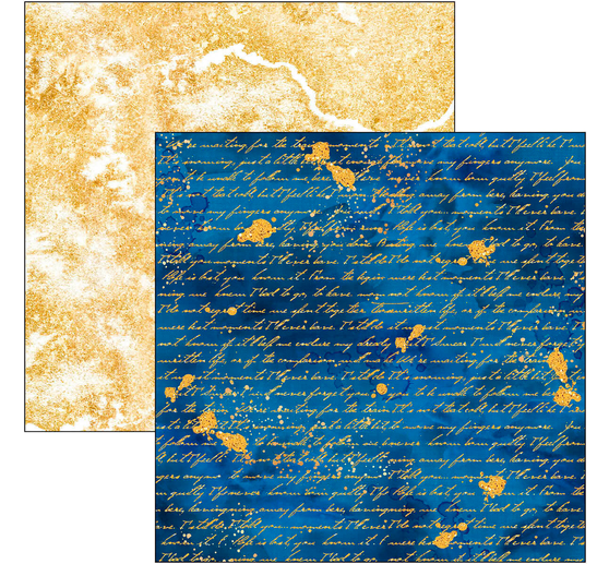 Scrapbook paper "Indigo"