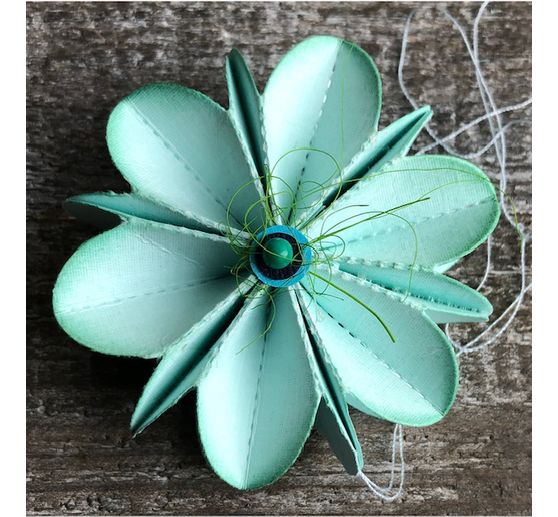 Gabarit de découpe pour fleurs à plier « S »