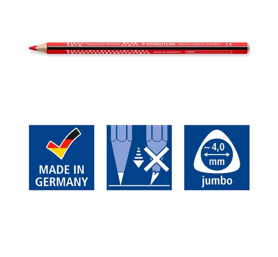 STAEDTLER Noris colour "Jumbo colored pencils", set of 9 + 1 free