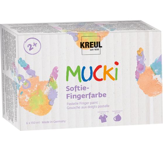 MUCKI Softie-Fingerfarbe, 6er-Set