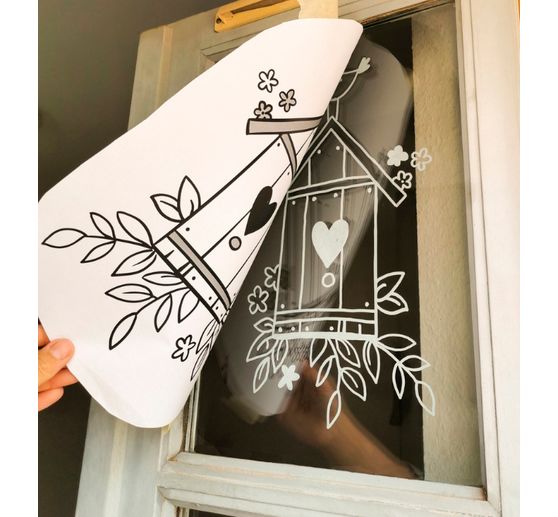 Book "Vorlagenmappe Fensterdeko mit dem Kreidemarker - Frühling & Sommer. Inkl. Original Kreidemarker von KREUL"