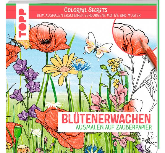 Book "Colorful Secrets - Blütenerwachen (Ausmalen auf Zauberpapier)"