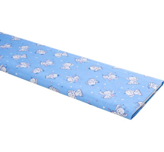 Tissu coton au mètre « Petits éléphants »