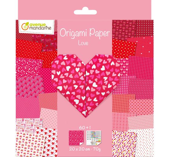 Assortiment de papier de pliage Avenue Mandarine « Paper Love »