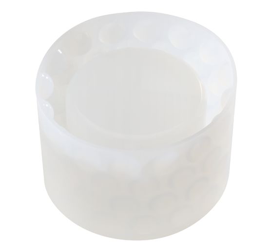 Moule en silicone « Bougeoir à bougie chauffe-plat rond »