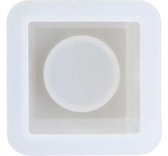 Moule en silicone « Bougeoir à bougie chauffe-plat carré »