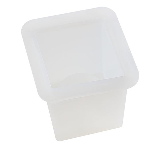 Moule en silicone « Bougeoir à bougie chauffe-plat carré »