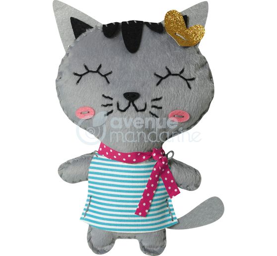 Kit de couture Avenue Mandarine « Little Couz'In – Tina le chat »