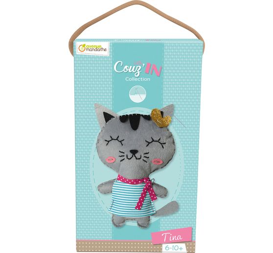 Kit de couture Avenue Mandarine « Little Couz'In – Tina le chat »